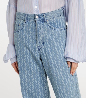 Dries Van Noten Printed wide-leg jeans