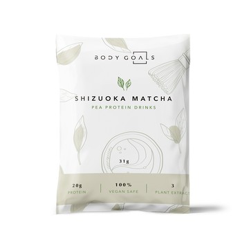 [Body Goals] 豌豆蛋白飲31g/包 多口味(全素)-靜岡抹茶