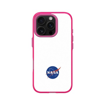 iPhone 16 Pro Clear 粉漾桃 - NASA - Meatball (White)