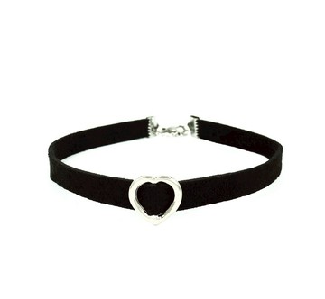 銀色愛心頸鍊（小）