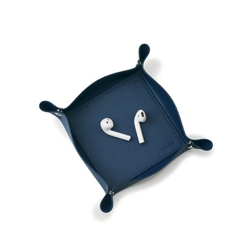 Aholic｜皮革收納盤 (深藍)