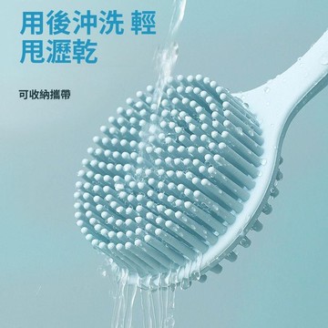 出清特惠 特價下殺 洗澡刷 沐浴刷 洗背刷 搓澡刷 軟毛刷 刷背 搓背刷 創新首單直降】雙面硅膠洗澡刷長柄沐浴刷中老年