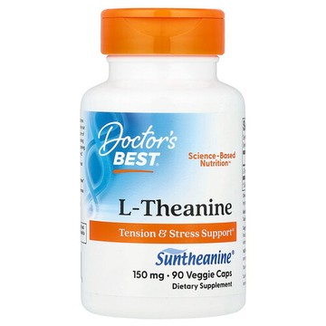 Doctor's Best, L-茶氨酸，含 Suntheanine，150 毫克，90 粒素食膠囊