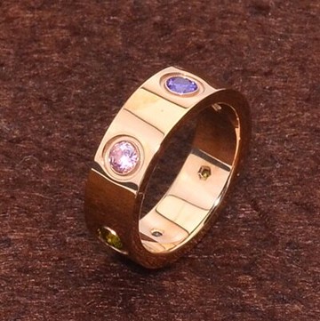 現貨+預購 玫瑰金戒指 鑲鑽銀飾-時尚精美彩鑽精選母親節生日情人節禮物女飾品71am71【獨家進口】【米蘭精品】