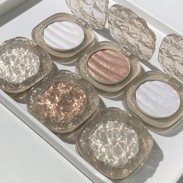 【台灣出貨】kakashow碎閃高光粉臉部提亮立體珠光偏光細閃修容土豆泥高光A706