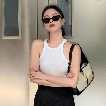 李蘭迪同款gm貓眼太陽鏡板材尼龍墨鏡防紫外線眼鏡時尚高級感眼鏡