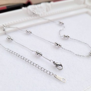 4mm雙珠鋼鍊(單鍊) 長42-85cm  頸鍊短鍊鎖骨鍊長鍊