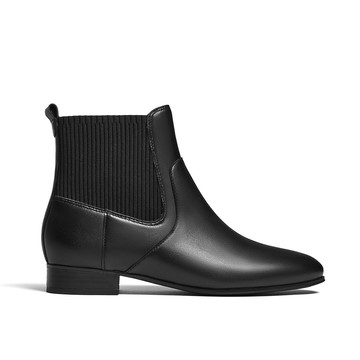 Clarks 英倫街系列- Routee25 Up經典小圓頭切爾西靴(黑色) CLF84914B-女