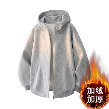 【HOT 本舖】男装大爆款2025秋冬新款連帽衛衣男女加絨加厚寬鬆休閒運動外套上衣拉鏈衫開衫美式衛衣男