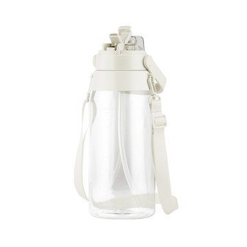 樂扣樂扣Tritan大容量背帶水壺2L-白