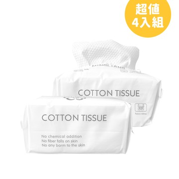 【FUGU】特厚純棉洗臉巾100抽-4入組/卸妝巾/潔膚巾/乾濕兩用