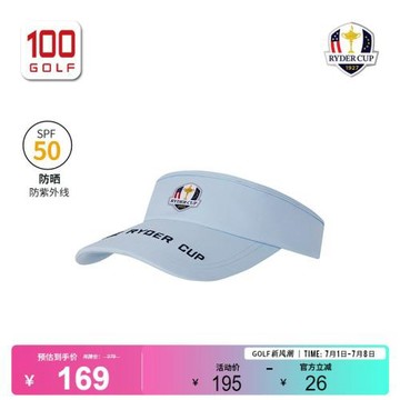 RyderCup萊德杯高爾夫球帽男新品時尚透氣無頂帽運動遮陽男帽