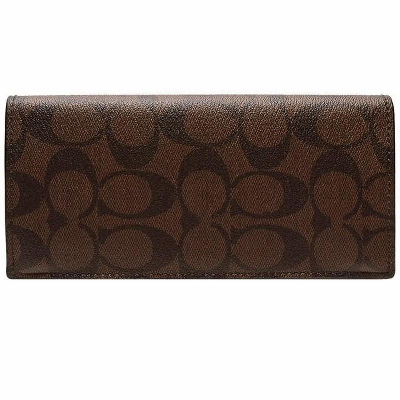 COACH 長財布 メンズ 二つ折り F75013 ブラウン 偽物 - vidaclube.com.br