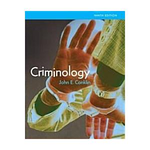 Criminology (Paperback  9th)