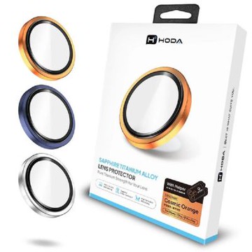 【hoda】 藍寶石鏡頭貼 iPhone 17 Pro/ Pro Max (3顆/組)-新原機結構設計款