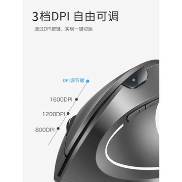 無線藍牙雙模垂直鼠標靜音人體工學立式光電可充電辦公商務