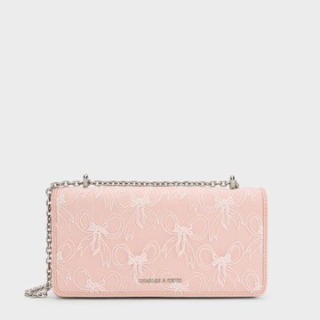 Paffuto 蝴蝶結鍊條長夾