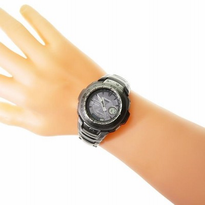 CASIO/カシオ G-SHOCK The G チタンバンド仕様モデル GW-1600TDJ 腕時計 樹脂系/ステンレススチール/チタン ソーラー電波  グレー系文字盤 メンズ | LINEブランドカタログ