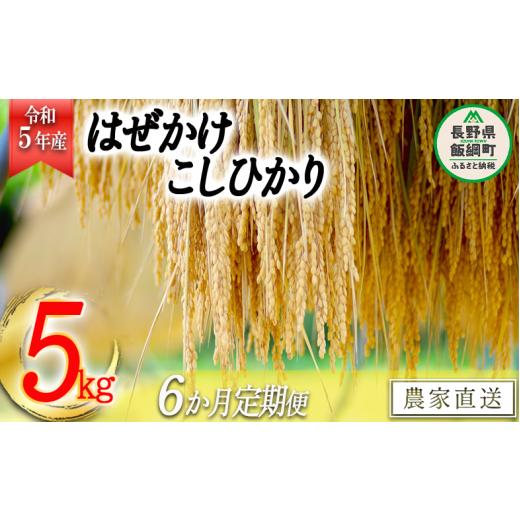 ふるさと納税 長野県 飯綱町 米 こしひかり 5kg × 6回 令和5年産 黒柳さんのお米 はぜかけ 沖縄県への配送不可 2023年11月上旬頃から…