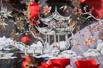 踏雪尋梅 PET 紙膠帶 貝殼光 5米卷