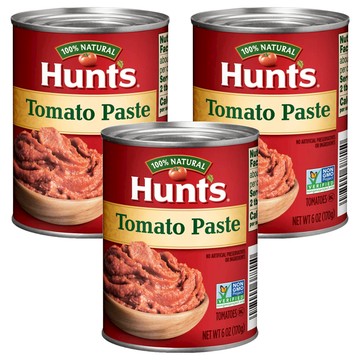 Hunt's 蕃茄配司 萬用濃縮蕃茄醬底 非基改自然熟成加州蕃茄製作 美國原裝進口  170g  3罐
