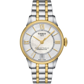 TISSOT 杜魯爾 80小時動力機械錶(T0992072211800)32mm