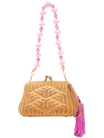SERPUI - Blair Rhombus bag - women - Wicker - One Size - Brown