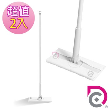 【德昌】馬上淨懶人自動夾布大平板拖把2組(平拖/免沾手/吸水/乾濕兩用/除塵/地板清潔)