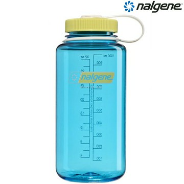 Nalgene 1000cc 寬嘴水壺/運動水瓶/寬口瓶 Tritan Sustain 美國製 2020-2732 藍環礁/菊苣