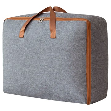 陽離子手提棉被衣物收納袋 特大(58 x 50 x 25cm)  混和顏色  1個  灰色 + 棕色