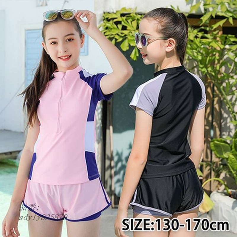 2点セット 水着 女の子 セパレート 水着 女の子 おしゃれ スポーツウエア スクール水着 女の子 パンツ トップス 水泳授業 レデイーズ ジュニア タンキニ 通販 Lineポイント最大0 5 Get Lineショッピング