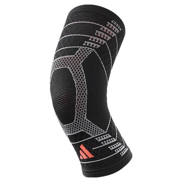 adidas 愛迪達 wucht P3 高機能3D立體針織加強型彈性運動護膝  1個  黑色 + 灰色