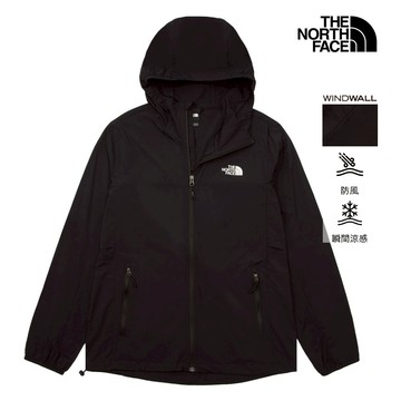 男款黑色WINDWALL防風防曬外套｜87VYKX7