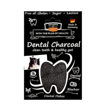 QCHEFS德國黑科技-活性碳潔牙粉(犬用) 80G x3入組 (CQF-D007) (購買第二件贈送寵物玩具x1包)