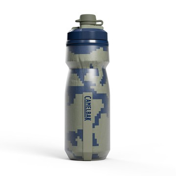 【墾趣】CAMELBAK 620ml Podium保冷防塵噴射水瓶 迷彩藍