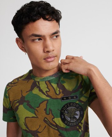 Superdry Men's Men's Dry True Camo T-Shirt Brown / True Camo Washed - Size: L