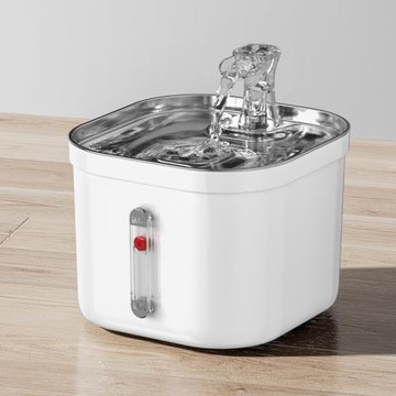 新款跨境不銹鋼貓咪飲水機自動循環流動水寵物飲水智能貓狗喝水碗