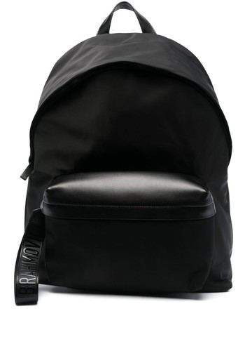 Dsquared2 - logo-strap backpack - men - Calf Leather/Polyester - One Size - Black