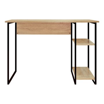 HOPMA 合馬家具 工業風單邊層架工作桌 E-D420PMS-R1  淺橡木  120 x 60 x 74.5cm