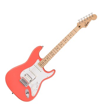 Squier 電吉他 Sonic Stratocaster HSS 單單雙 小搖座 楓木指板 粉橘色【黃石樂器】