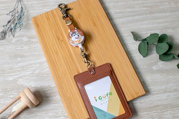 i好鉤 伸縮證件套組 -手繪風系列 / 哈士奇_AVH22