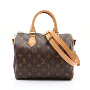 LOUIS VUITTON LV 路易威登 Speedy Bandouliere 25 兩用包 棕色 原花帆布 【二手名牌BRAND OFF】