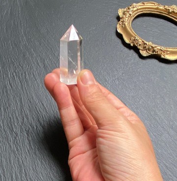 天然冰透彩虹藍針白水晶能量柱 天使之翼 避邪擋煞 趨吉開運