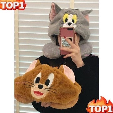 台湾热销 湯姆貓與傑利鼠連帽U型枕｜Tom&Jerry U型枕｜睡覺神器/午睡枕
