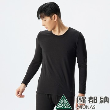 【ATUNAS 歐都納】男款MORE MORE HOT石墨烯蓄熱圓領內著衣(A1UCDD01M 黑/抑菌/抗臭/蓄熱/保暖)
