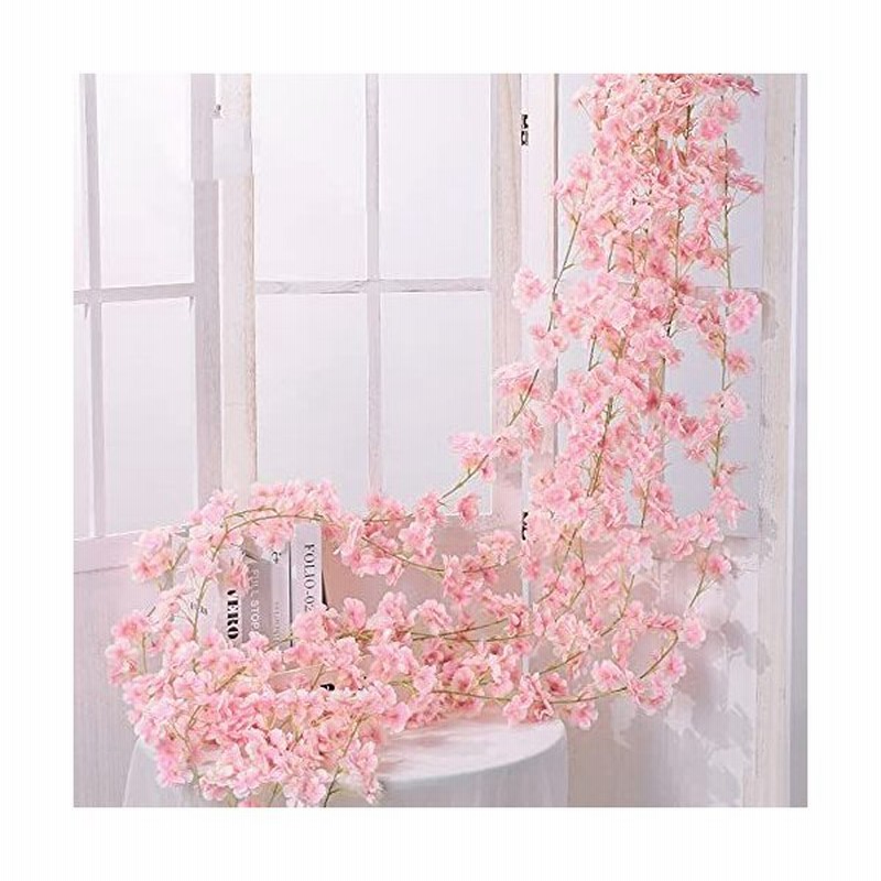 Steppiano 桜 造花 桜の花 シルクフラワー 桜 枯れない花 1 8m 藤の花 花束 人工観葉植物 花びら 人工造花 フェイクフラワー インテ 通販 Lineポイント最大0 5 Get Lineショッピング