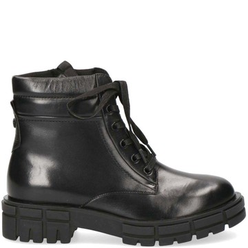 CAPRICE BLACK CASUAL LEATHER BOOTIES 黑色女款鞋子