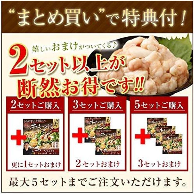 博多もつ鍋セット 国産牛もつ400g 2?3人前 和風醤油スープ