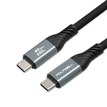 USB4.0 Type-C 240W 快充編織線 適用 快速充電線 傳輸線