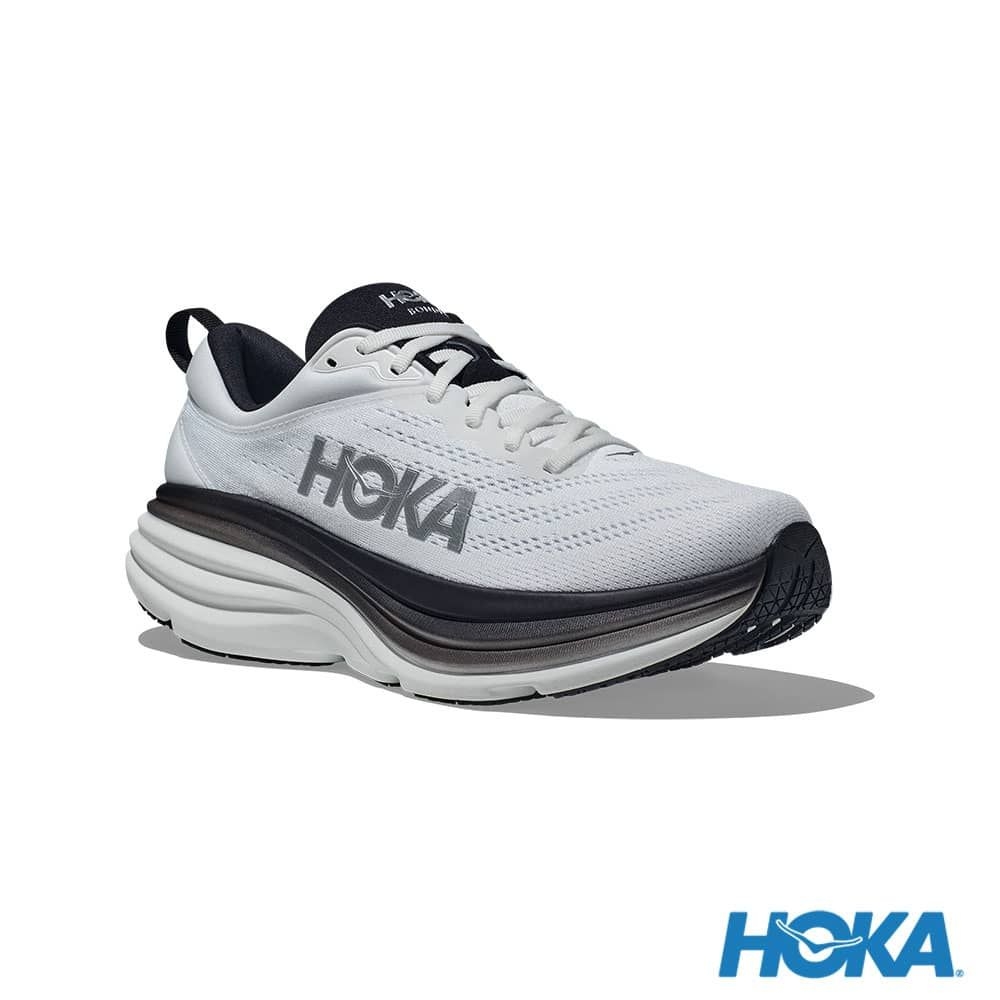 HOKA ONE ONE 男 Bondi 8 Wide 路跑鞋 灰/黑